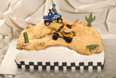 https://www.cremedelacakes.ca - Baja Racing Cake