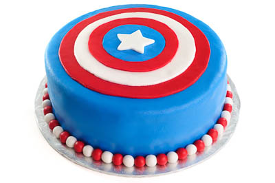 https://www.cremedelacakes.ca - Captain America Cake
