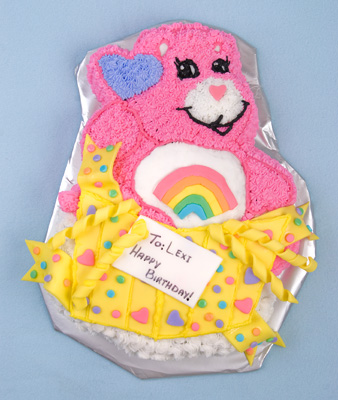 https://www.cremedelacakes.ca - Carebear Cake