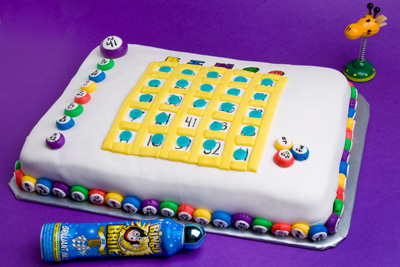 https://www.cremedelacakes.ca - Bingo Board Cake