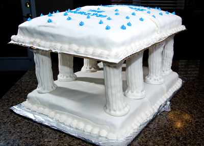 https://www.cremedelacakes.ca - The Greek Parthenon