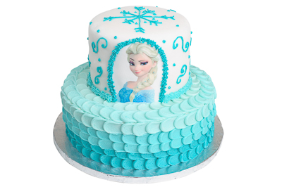 https://www.cremedelacakes.ca - Frozen - Elsa Cake